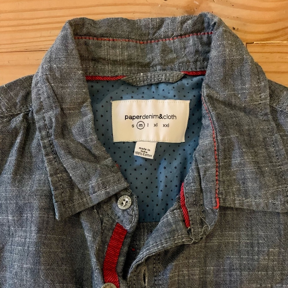 Paper Denim and Cloth Men’s Short Sleeve Button-up
